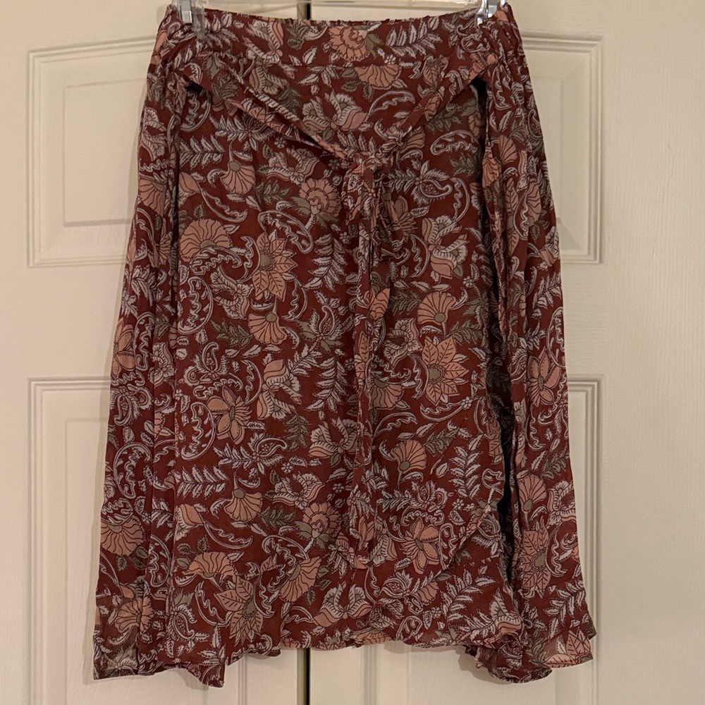 NWT Anthropologie Faux Wrap Skirt